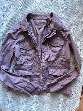 ELSA Mauve Utility Jacket with Button Front